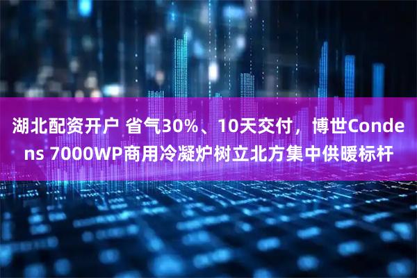 湖北配资开户 省气30%、10天交付,博世Condens 7000WP商用冷凝炉树立北方集中供暖标杆