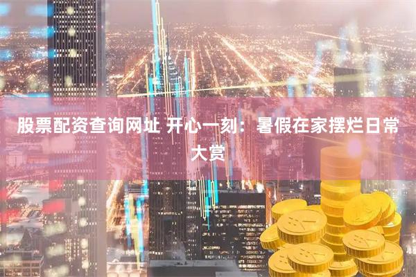 股票配资查询网址 开心一刻：暑假在家摆烂日常大赏